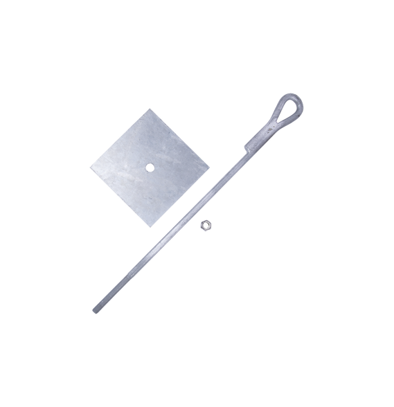 SYSCOM TOWERS SAP01JG SAP-01-JG Ancla para Retenida para Muro con Ojo de Llave Galvan