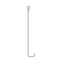 SYSCOM TOWERS SAZ0L SAZ-0L Ancla de Suelo con Ojo de Llave Ø 3/4 x 150 cm Galvanizado