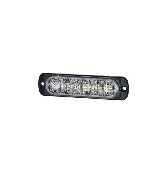 SIGNALPRO SP12RB SP12RB Luz Auxiliar de 12 LED Rojo/Azul SAE Bisel Negro Lente Transp