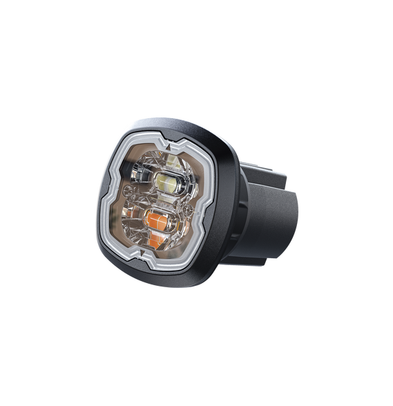 SIGNALPRO SPF16RB SPF16RB Estrobo Oculto 6 LED rojo/azul SAE Clase I Empotrable lente