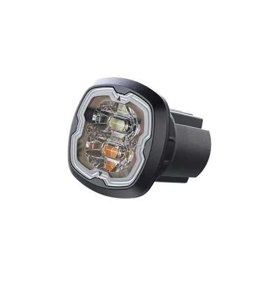 SIGNALPRO SPF16W SPF16W Estrobo Oculto 6 LED Claro SAE Clase I Empotrable Lente Trans