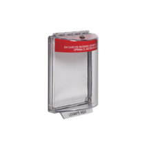STI STI13010FRES STI-13010FR-ES Cubierta Universal Transparente Texto de Incendio en