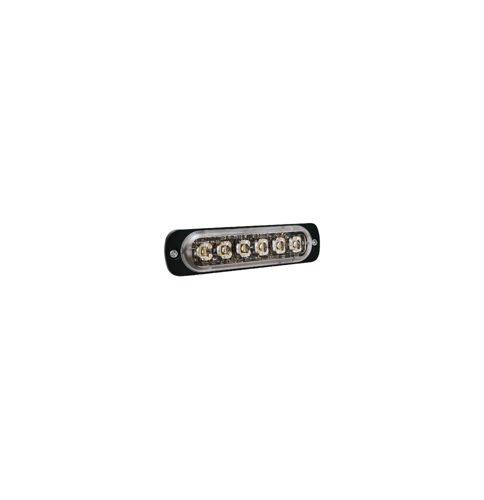 SIGNALPRO SP6R SP6R Luz Auxiliar de 6 LED Roja Bisel Negro Lente Transparente SIGNALPRO SP6R SP6R Luz Auxiliar de 6 LED Roja Bisel Negro Lente Transparente
