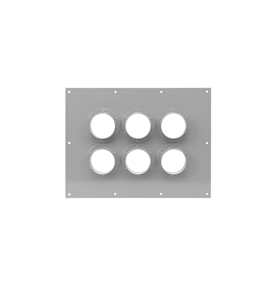 SYSCOM TOWERS STEP423 STEP423 Placa Pasamuro Con Capacidad de 6 Botas de 4