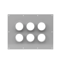 SYSCOM TOWERS STEP423 STEP423 Placa Pasamuro Con Capacidad de 6 Botas de 4