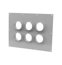 SYSCOM TOWERS STEP423 STEP423 Placa Pasamuro Con Capacidad de 6 Botas de 4