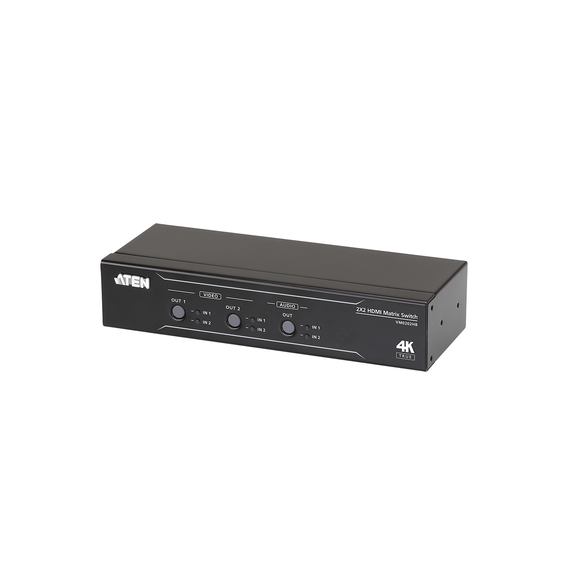 ATEN VM0202HB VM0202HB Conmutador matricial HDMI 2 x 2 True 4K con desembebedor de au