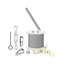 SYSCOM TOWERS KITRET6M KIT-RET-6M Kit de Sujeción de Mástil de 6 Metros a Piso de Con