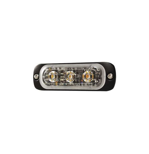 SIGNALPRO SP3B SP3B Luz Auxiliar de 3 LED Azul SAE 12-24 Vcd Lente transparente