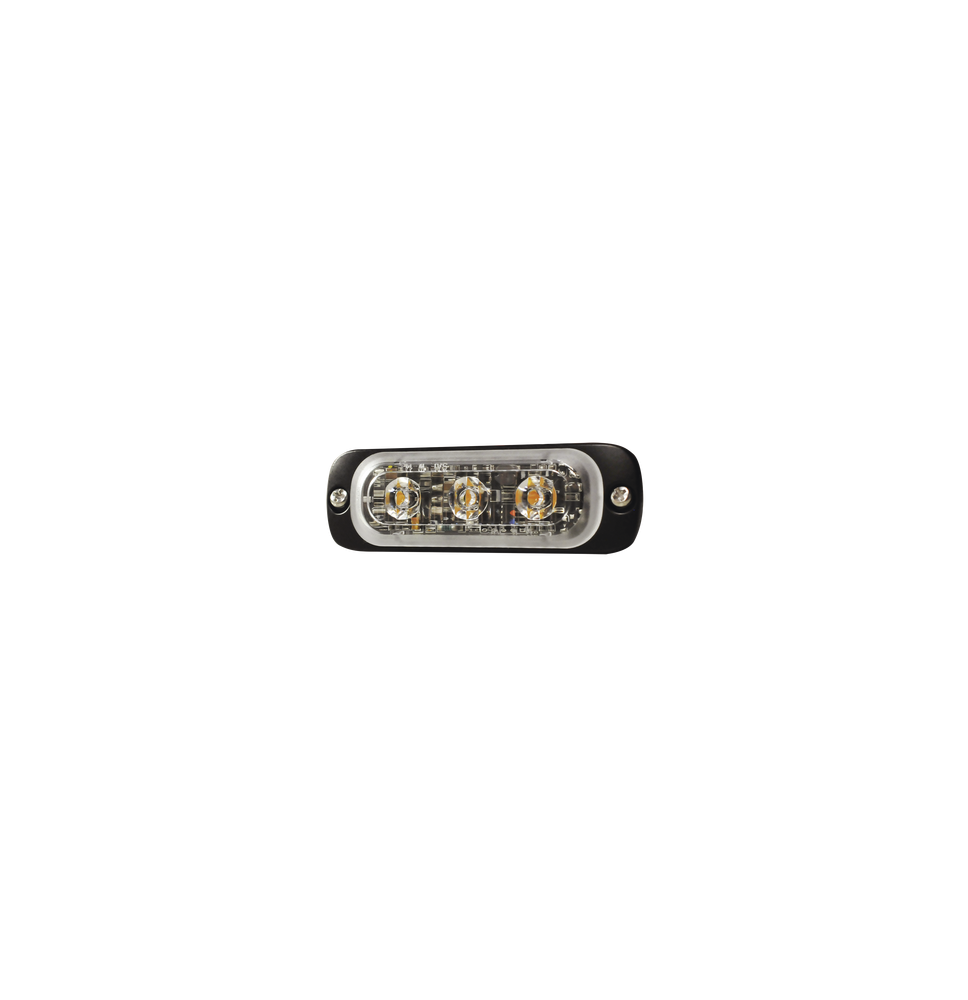SIGNALPRO SP3R SP3R Luz Auxiliar de 3 LED Roja SAE 12-24 Vcd Lente transparente SIGNALPRO SP3R SP3R Luz Auxiliar de 3 LED Roja SAE 12-24 Vcd Lente transparente