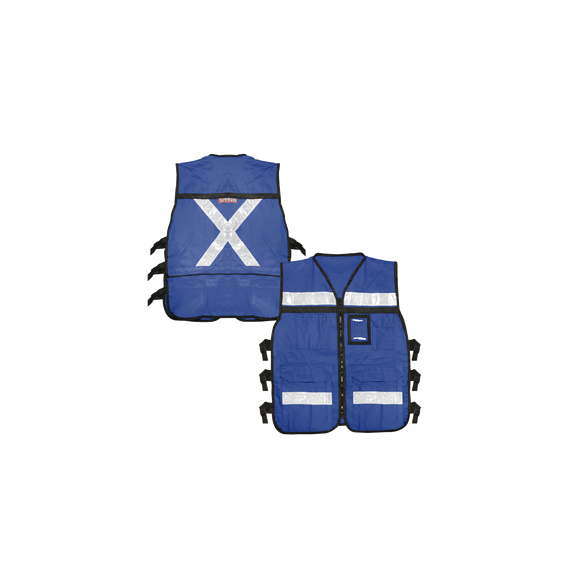 SURTEK SYSUSCH42 SYS-USC-H42 Chaleco Reflejante con 6 Bolsas Externas / 6 Broches aju