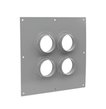 SYSCOM TOWERS STEP422 STEP422 Placa Pasamuros Con Capacidad de 4 Botas de 4