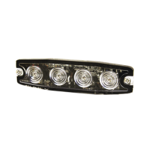 SIGNALPRO SPL4A SPL4A Luz Auxiliar de 4 LED ámbar SAE Clase I Lente transparente