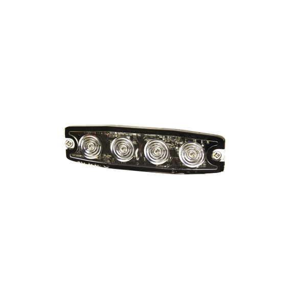 SIGNALPRO SPL4A SPL4A Luz Auxiliar de 4 LED ámbar SAE Clase I Lente transparente