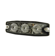 SIGNALPRO SPL3A SPL3A Luz Auxiliar de 3 LED ámbar SAE Clase I Lente transparente