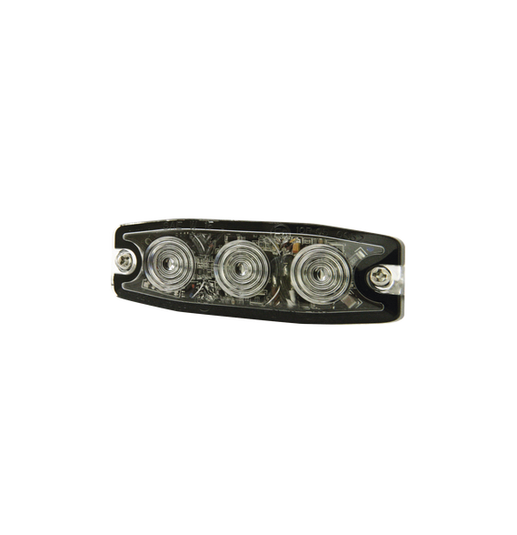 SIGNALPRO SPL3A SPL3A Luz Auxiliar de 3 LED ámbar SAE Clase I Lente transparente