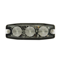 SIGNALPRO SPL3A SPL3A Luz Auxiliar de 3 LED ámbar SAE Clase I Lente transparente