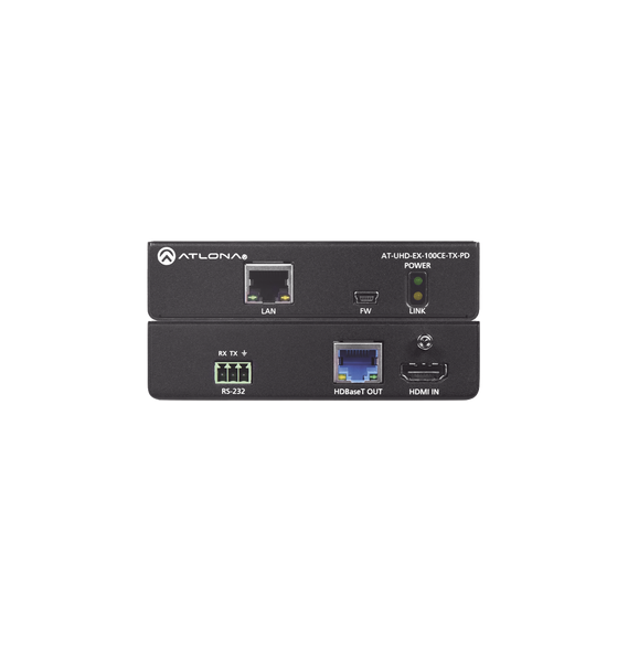 ATLONA ATUHDEX100CETXPD AT-UHD-EX-100CE-TX-PD Transmisor HDBaseT 4K/UHD HDMI con alim