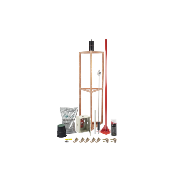 TOTAL GROUND KITMASTER05V2 KITMASTER05V2 Kit Pararrayo con Accesorios para Protección