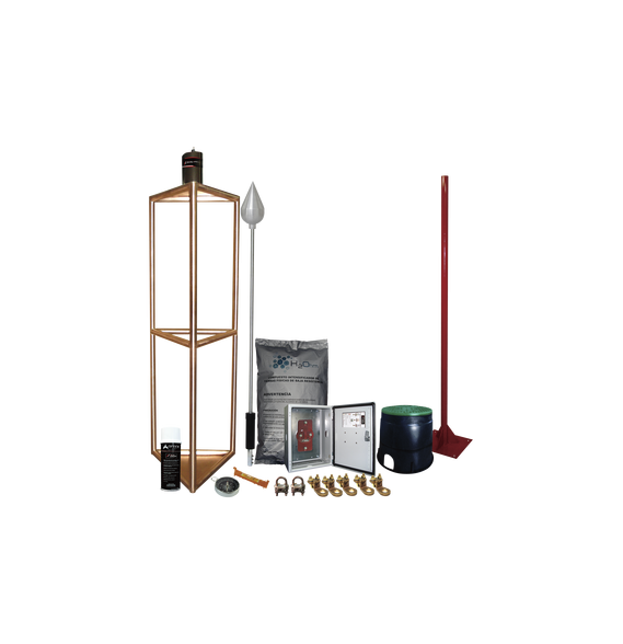 TOTAL GROUND KITMASTER05 KIT-MASTER-05 Kit Pararrayo con Accesorios para Protección d