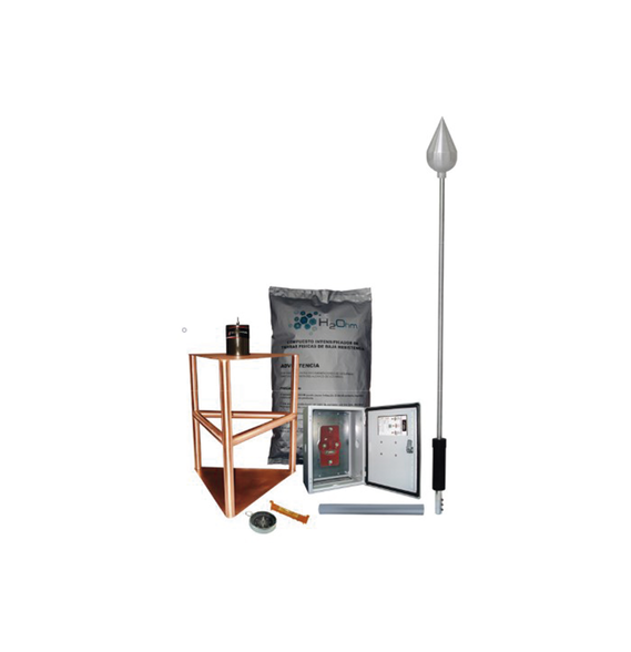 TOTAL GROUND KDA03 KDA-03 Kit de Pararrayo con Punta con Diámetro de Protección de 20