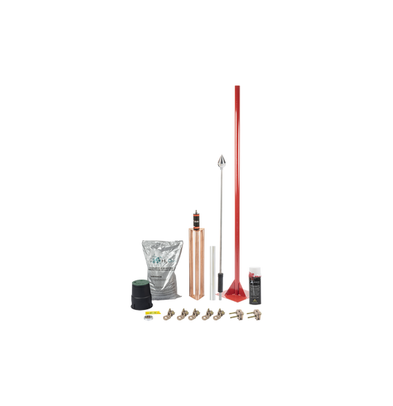 TOTAL GROUND KITMASTER01V2 KIT-MASTER-01-V2 Kit Pararrayo con Punta en Aluminio con A