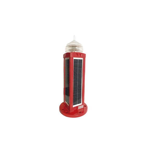 TWR OL1ST OL-1-ST Lámpara de Obstrucción Tipo L-810 LED con Panel Solar 100 % autónom