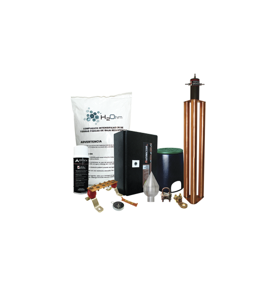 TOTAL GROUND KITMASTERPCDENLACES KIT-MASTER-PCD-ENLACES Kit con Punta Pararrayos de A