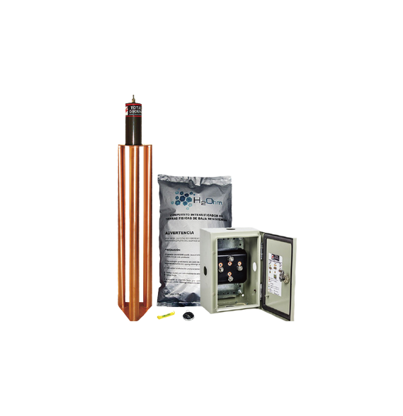 TOTAL GROUND TG100K TG-100K Kit de puesta a tierra de 100 Amperes con Electrodo Filtr
