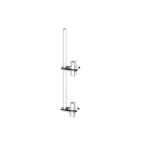 Trylon TRYSTLM19X6 TRY-ST-LM-1.9X6 Montaje lateral con Mástil de 1.9 diam. x 6 (1.8m)