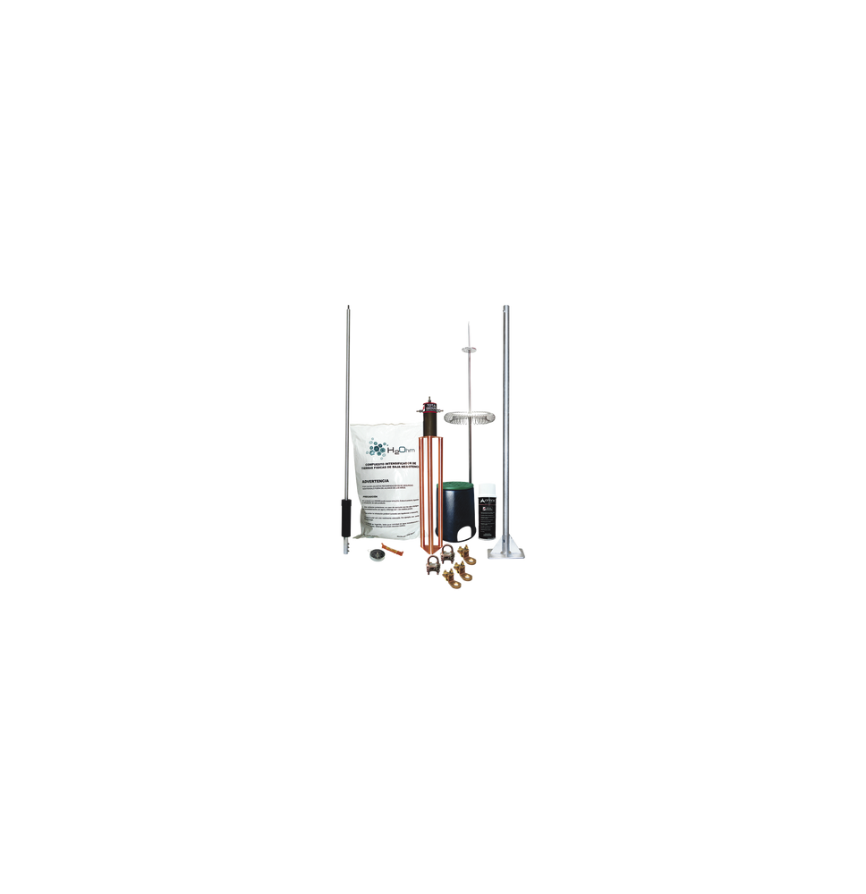 TOTAL GROUND KITMASTERDIPOLOV2 KIT-MASTER-DIPOLOV2 Kit de Pararrayo Dipolo con Electr