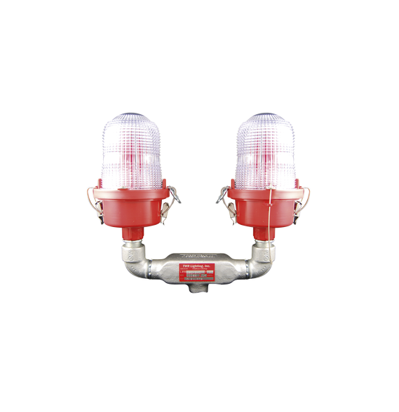 TWR OL2VLED3IR OL2-VLED-3IR Lámpara de Obstrucción Roja Tipo L-810 Doble LED de baja