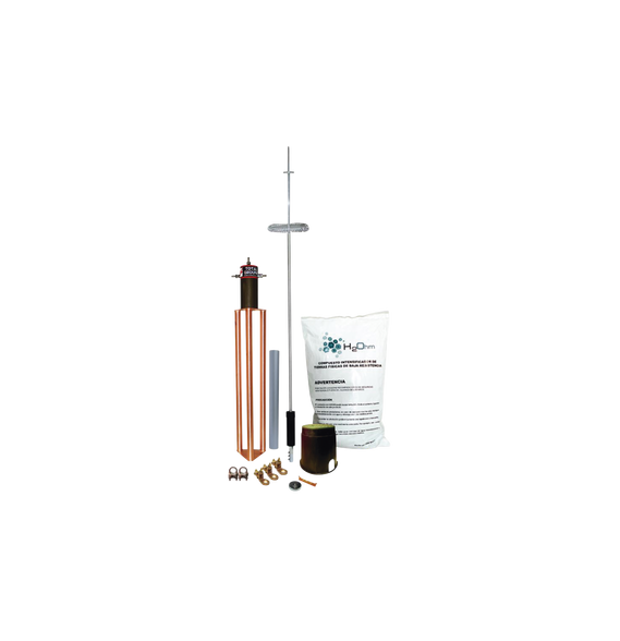 TOTAL GROUND KITDIPOLOT KIT-DIPOLO-T Kit de Pararrayo para Torre o Poste tipo Dipolo