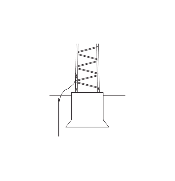Trylon TRYTGROUND TRY-T-GROUND Sistema de Aterrizaje Básico para Estructura de Torre