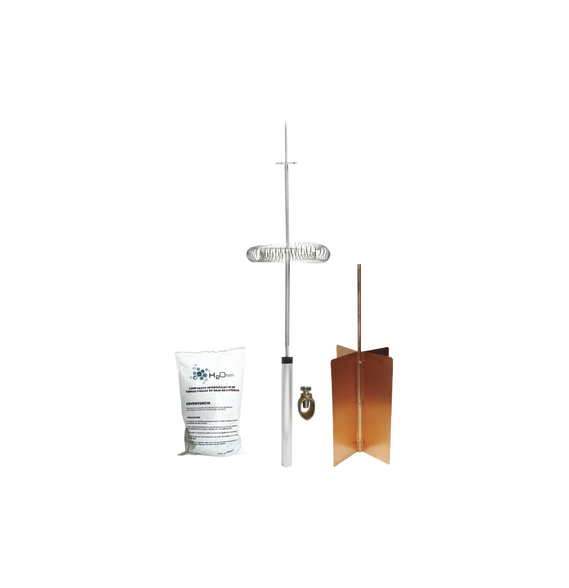 TOTAL GROUND KITDIPOLOBASIC KIT-DIPOLO-BASIC Kit Básico de Pararrayo con Punta Dipolo