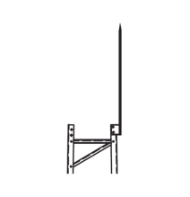 Trylon TRYTLR TRY-TLR Punta Pararrayo Maciza para Estructura de Torre TITAN.