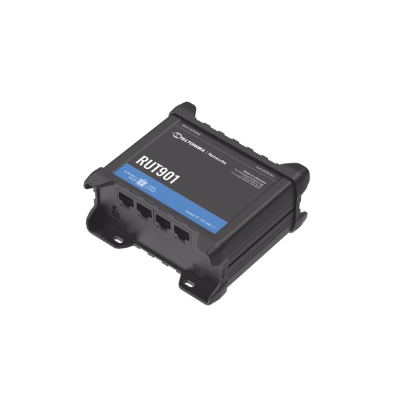 Teltonika RUT901 RUT901 Router LTE dual SIM 4 puertos Ethernet conectorizado Bandas B