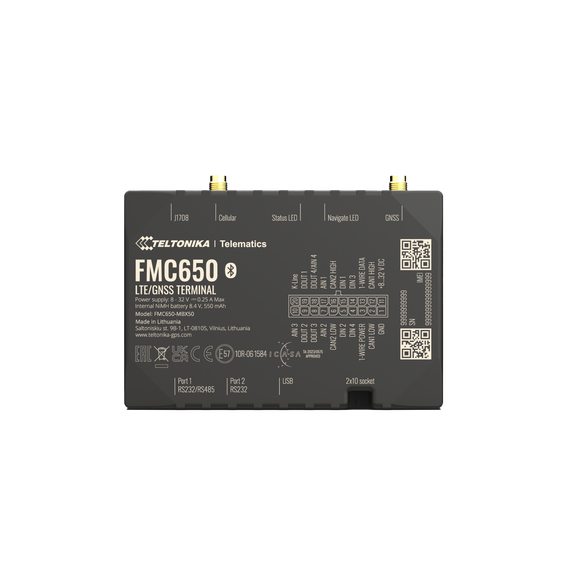 Teltonika FMC650 FMC650 Profesional Rastreador Vehicular (GPS) 4G LTE Cat 1 Con Lectu