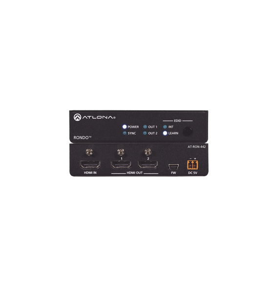 ATLONA ATRON442 AT-RON-442 Amplificador de distribución HDMI de dos salidas / Distrib