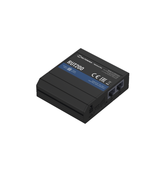 Teltonika RUT200 RUT200 Router LTE Slot para SIM 2 puertos Ethernet 10/100 Mbps Wi-Fi