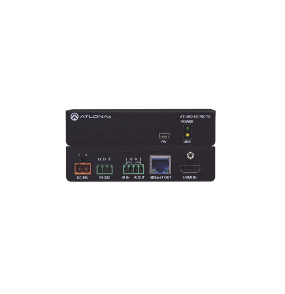 ATLONA ATUHDEX70CTX AT-UHD-EX-70C-TX Transmisor 4K/UHD HDMI sobre HDBaseT con control