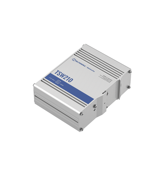 Teltonika TSW210 TSW210 Switch Industrial No-Administrable 8 puertos Gigabit 2 SFP 1G