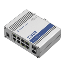 Teltonika TSW210 TSW210 Switch Industrial No-Administrable 8 puertos Gigabit 2 SFP 1G