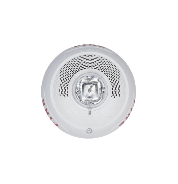 SYSTEM SENSOR SPSCWLED SPSCWLED Bocina con Lámpara Estroboscópica Montaje en Techo Co