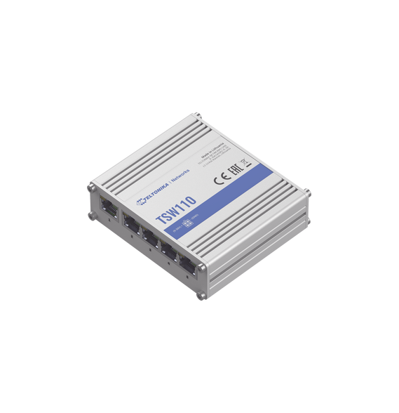 Teltonika TSW110 TSW110 Switch Industrial No-Administrable 5 puertos Gigabit