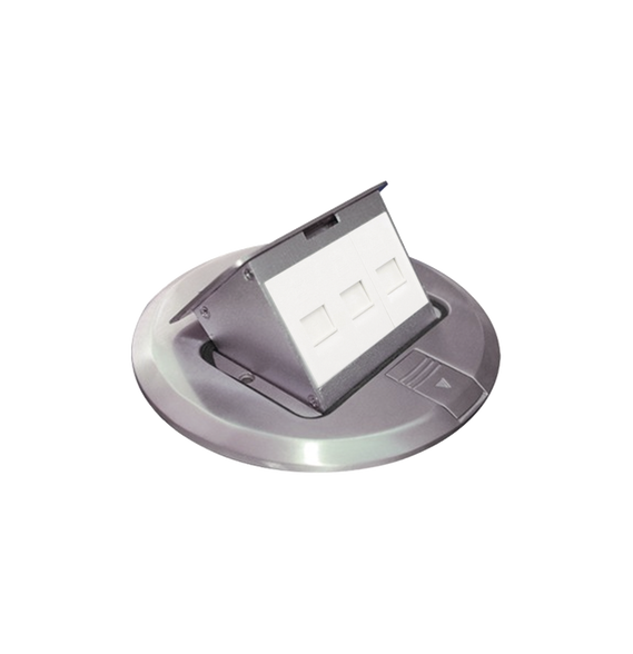 THORSMAN THMCPDA TH-MCPD-A Mini caja de piso redonda para datos o conectores tipo Key