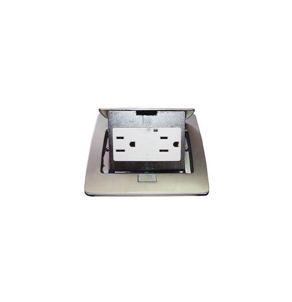 THORSMAN THMCPC TH-MC-PC Mini caja de piso rectangular en acero inoxidable con 2 cont