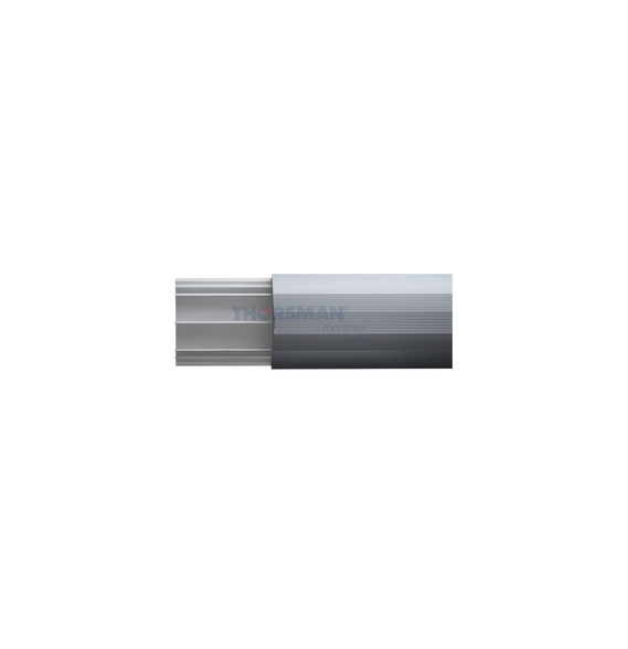 THORSMAN DMCPVCAL DMCPVCAL Ducto de media caña base de PVC y tapa de aluminio 2.5 m d