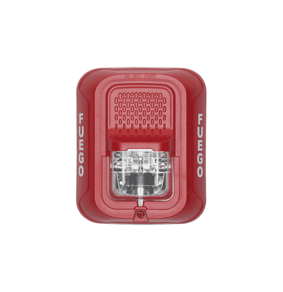 SYSTEM SENSOR SRLSP SRL-SP Lámpara Estroboscópica para Montaje en Pared Color Rojo Ni