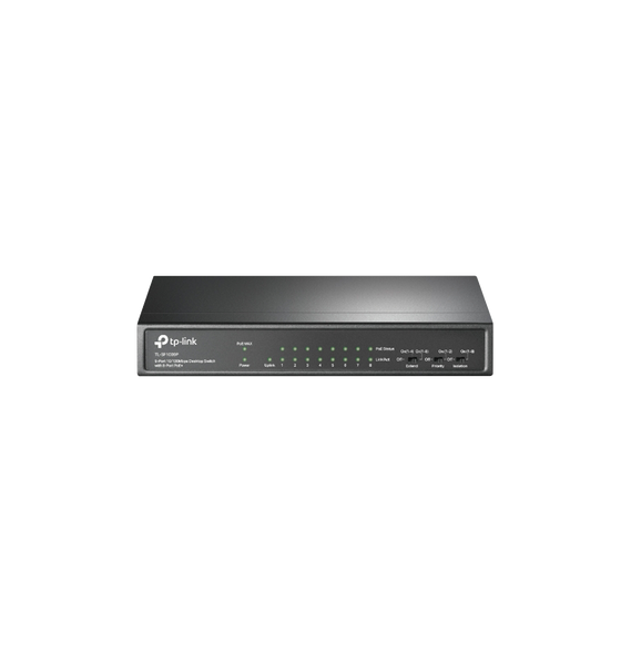 TP-LINK TLSF1009P TLSF1009P Switch PoE+ No Administrable / De Escritorio 9 puertos 10